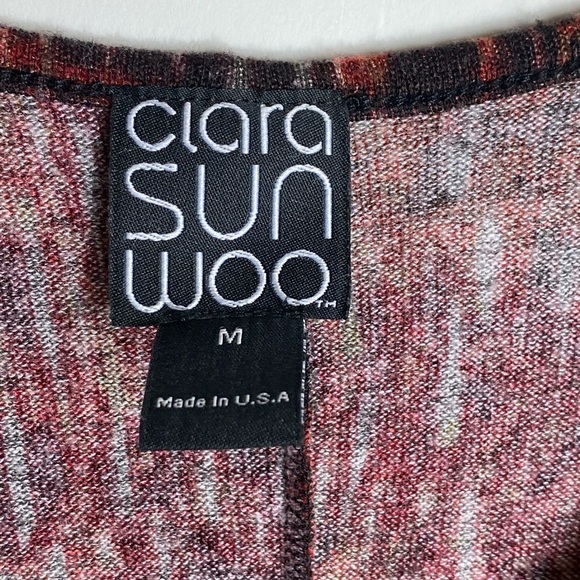 Clara Sun Woo Womens Blouse Sz M Long Sleeves - Picture 3 of 4